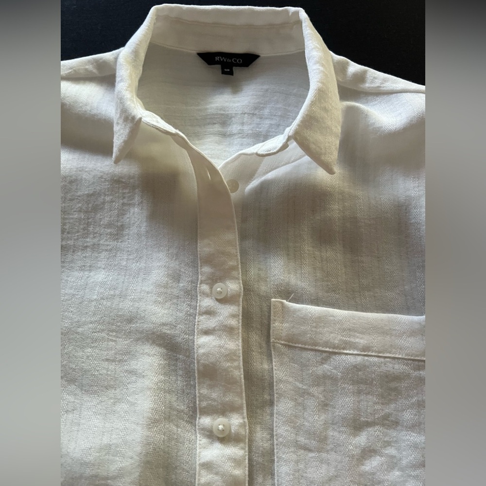 RW & CO Long Sleeve Button Down Blouse - Picture 6 of 6